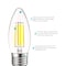 Luxrite B11 LED Light Bulbs 5W (60W Equivalent) 550LM 2700K Bright White Dimmable E26 Base 6-Pack LR21608-6PK - alternate 3